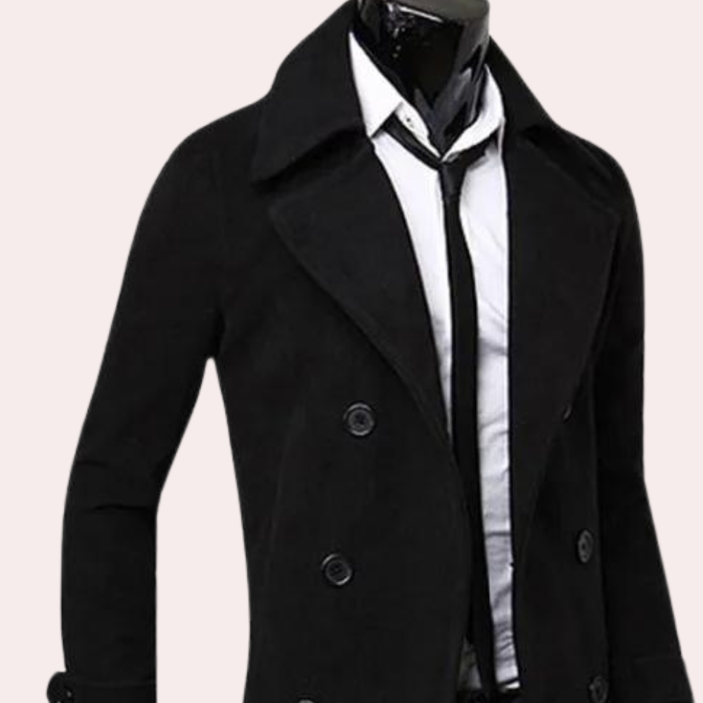 WW | Men's Double-Breasted Trench Coat
