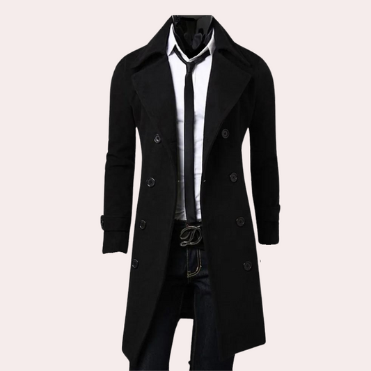 WW | Herren Trenchcoat mit Doppelter Knopfleiste