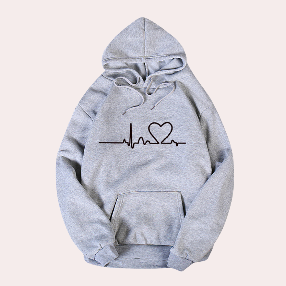 WW | Sehr Bequemer Damen Hoodie mit Kapuze, Der Ein Gemütliches, Minimalistisches Aussehen Verleiht