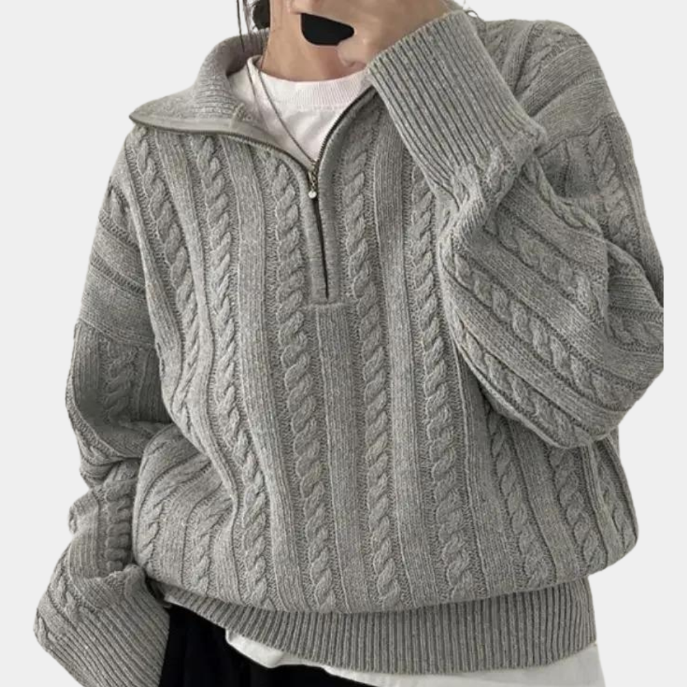 WW | Cable Knit Half-Zip Pullover
