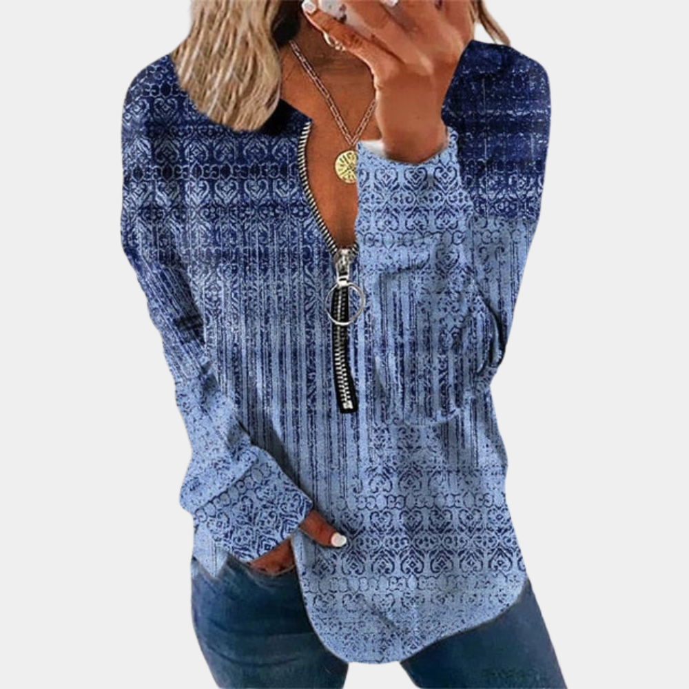 WW | Pullover mit Weinlese Druck