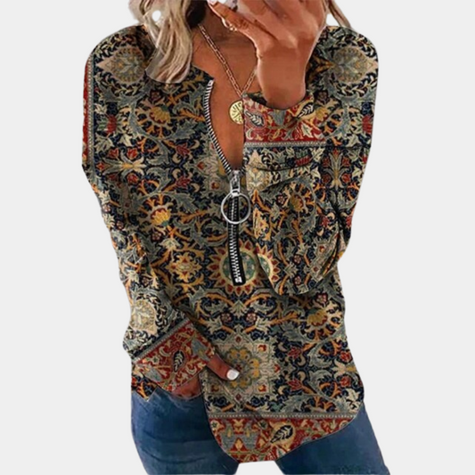 WW | Pullover mit Weinlese Druck