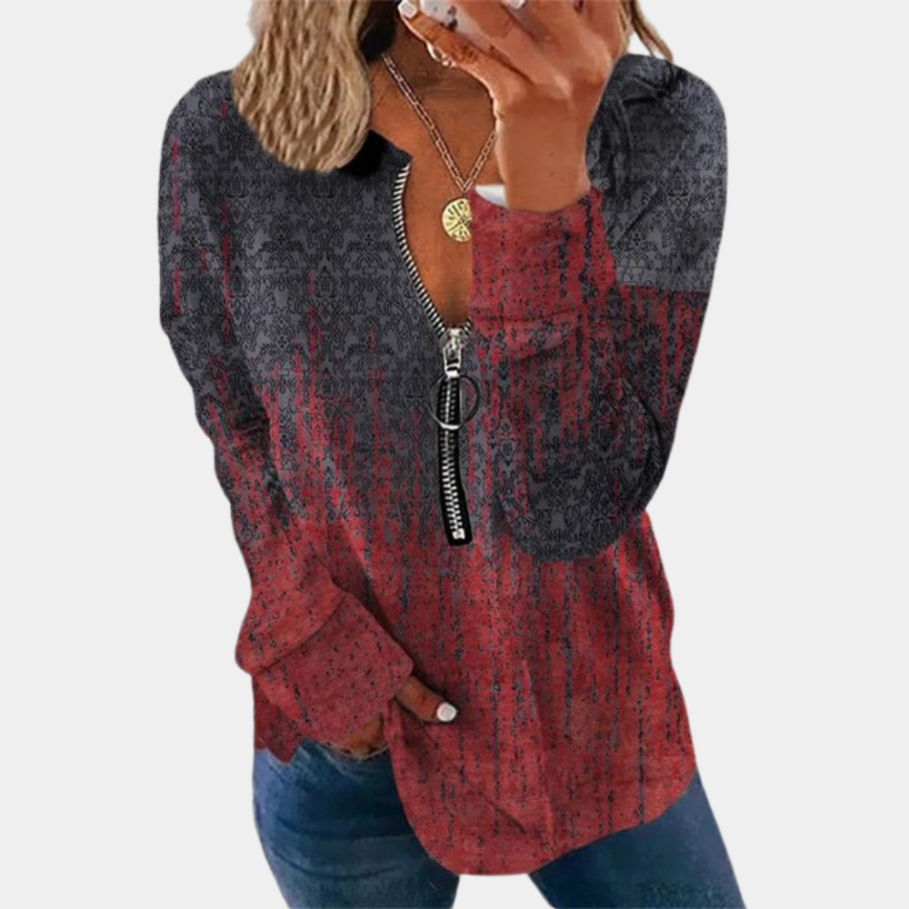 WW | Pullover mit Weinlese Druck