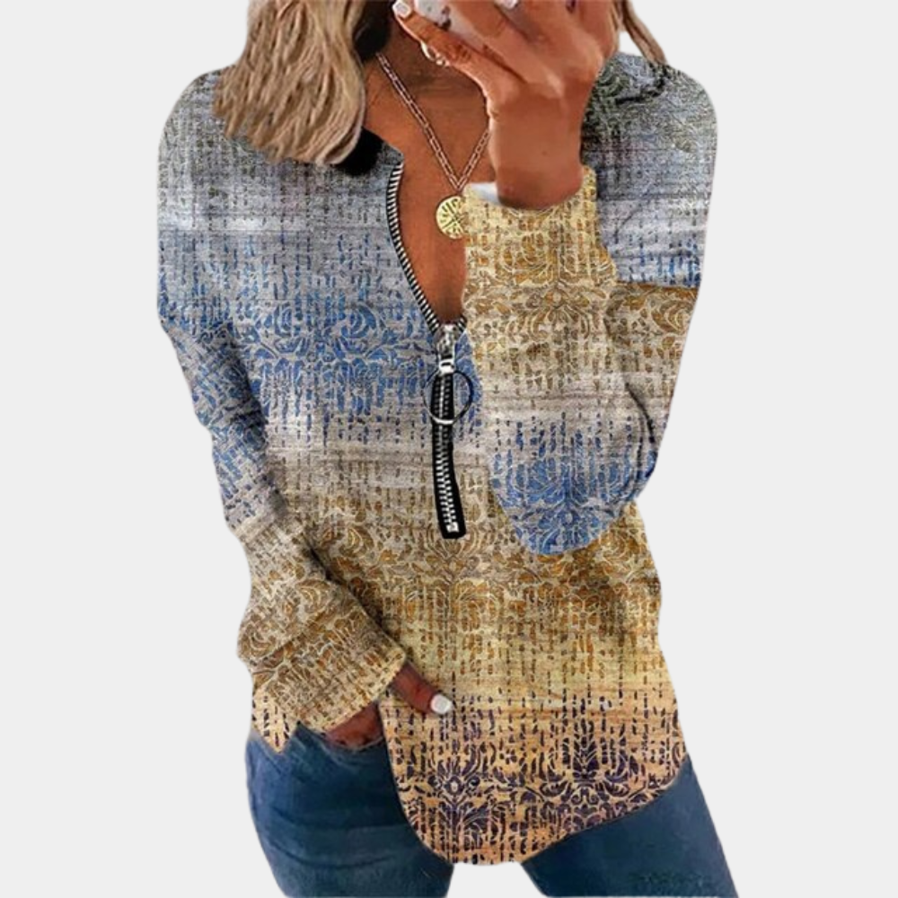 WW | Pullover mit Weinlese Druck