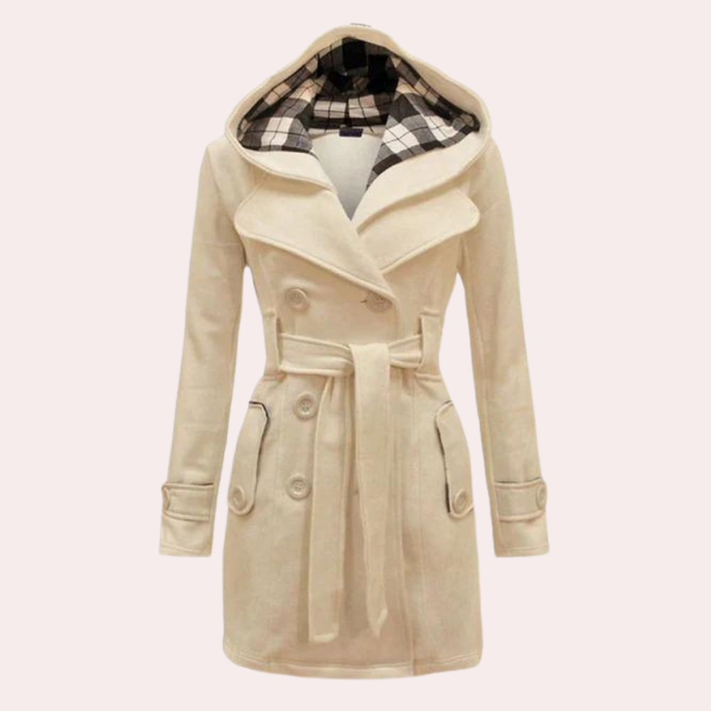 WW | Long Hooded Coat with Belt