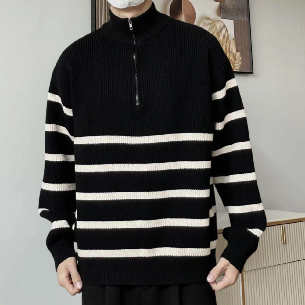 WW | Stylischer, Bequemer Herren Kapuzenpullover mit Reißverschluss