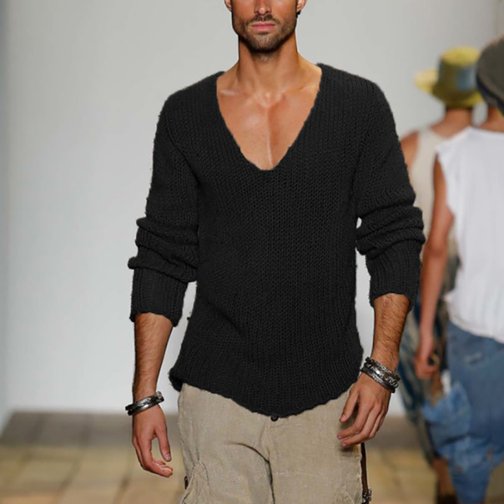 WW | V-Neck Men's Sweatshirt