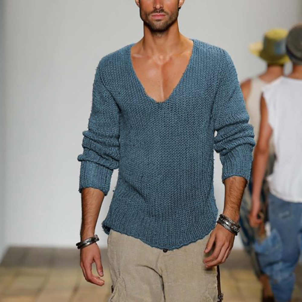 WW | V-Neck Men's Sweatshirt