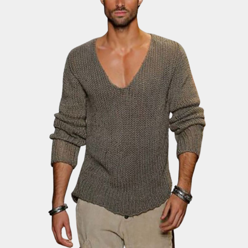 WW | V-Neck Men's Sweatshirt
