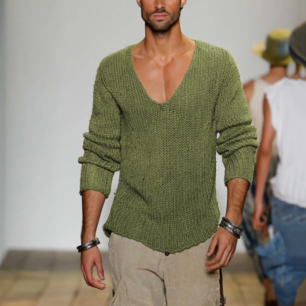 WW | V-Neck Men's Sweatshirt