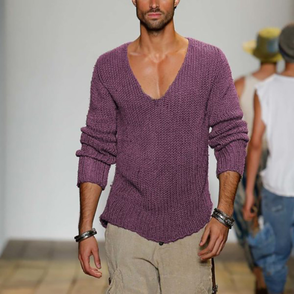 WW | V-Neck Men's Sweatshirt