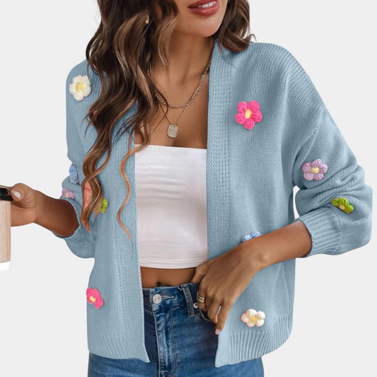 WW | Elegant Floral Pattern Cardigan
