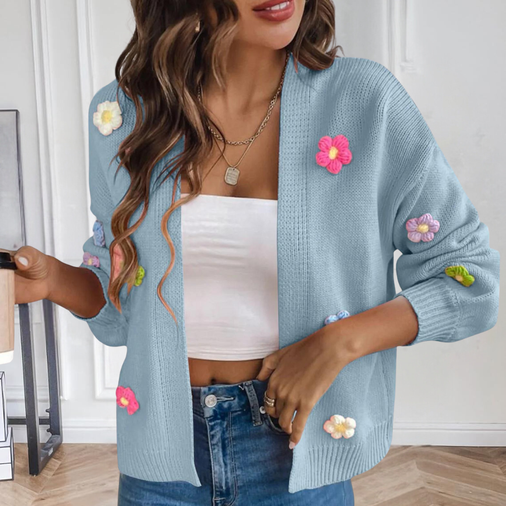 WW | Elegant Floral Pattern Cardigan