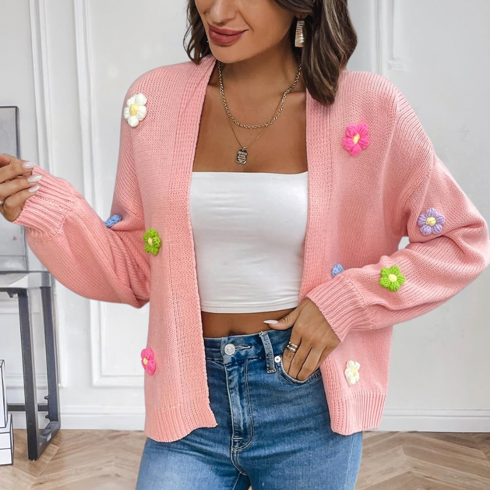 WW | Elegant Floral Pattern Cardigan