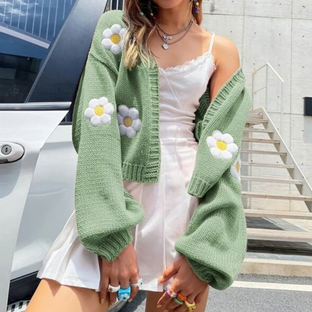 WW | Floral Pattern Cardigan for Women