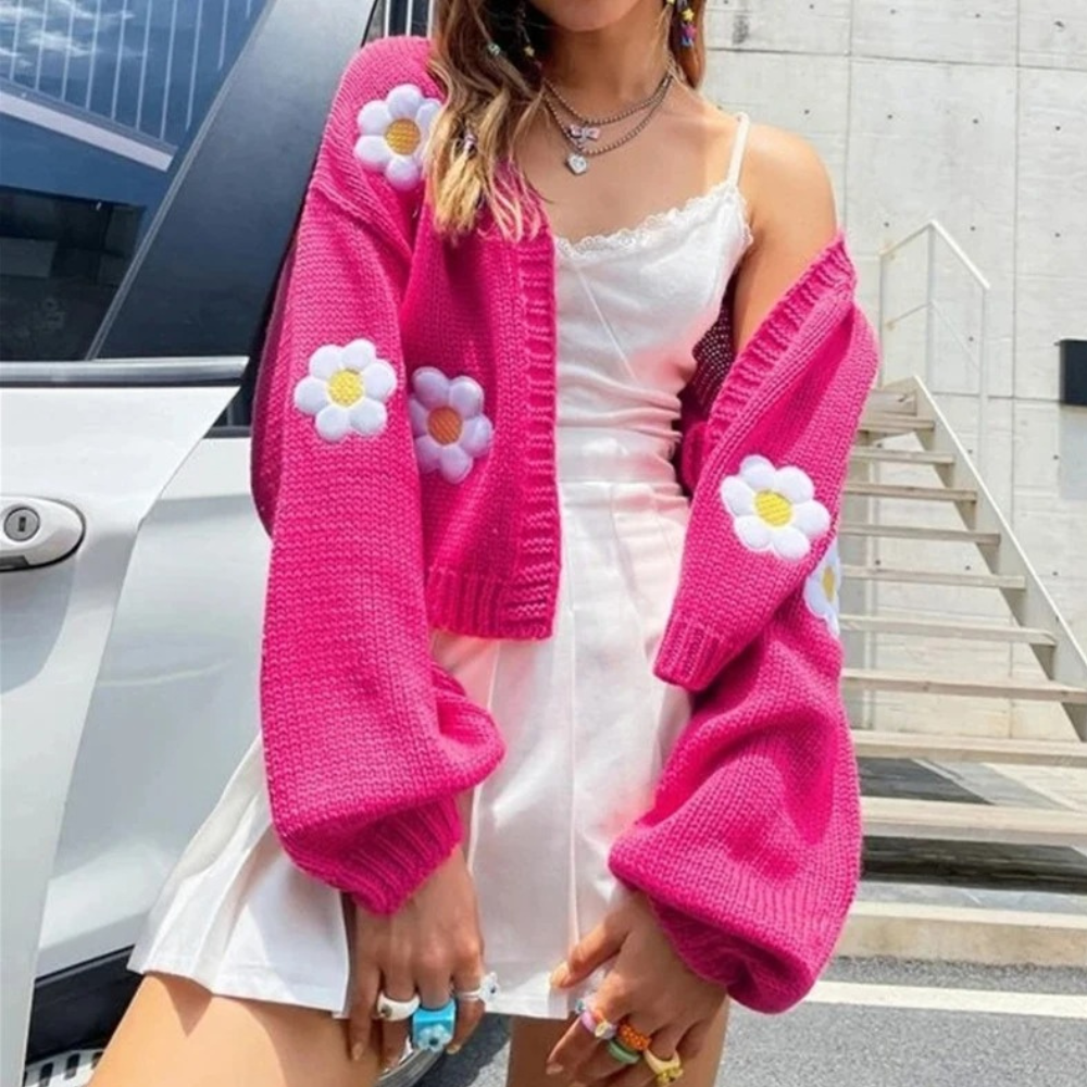WW | Floral Pattern Cardigan for Women