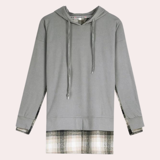 WW | Eleganter Langarmpullover Im Patchwork Design