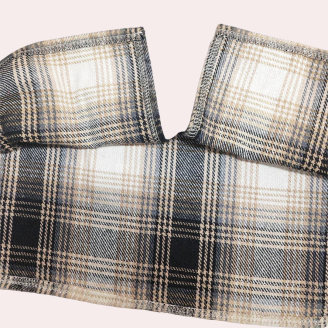 WW | Eleganter Langarmpullover Im Patchwork Design