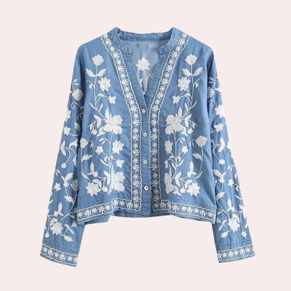 WW | gailla cardigan mit floralem Stickerei