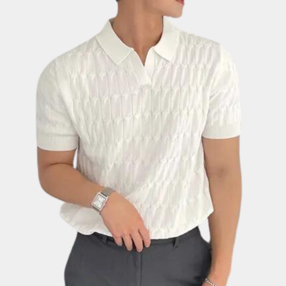 WW | Stilvolles Herren Poloshirt Aus Strick