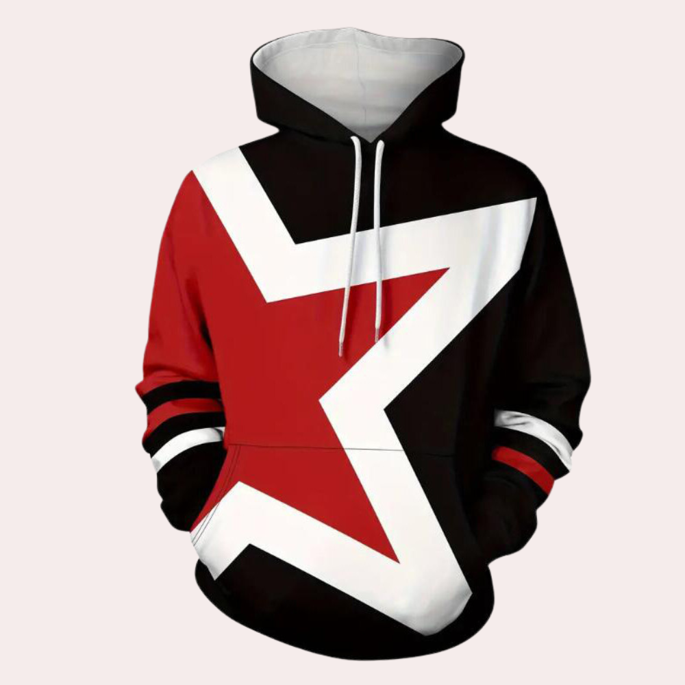 WW | Men's Hoodie with Star Print