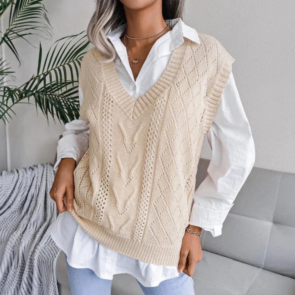 WW | Ärmelloser Pullover