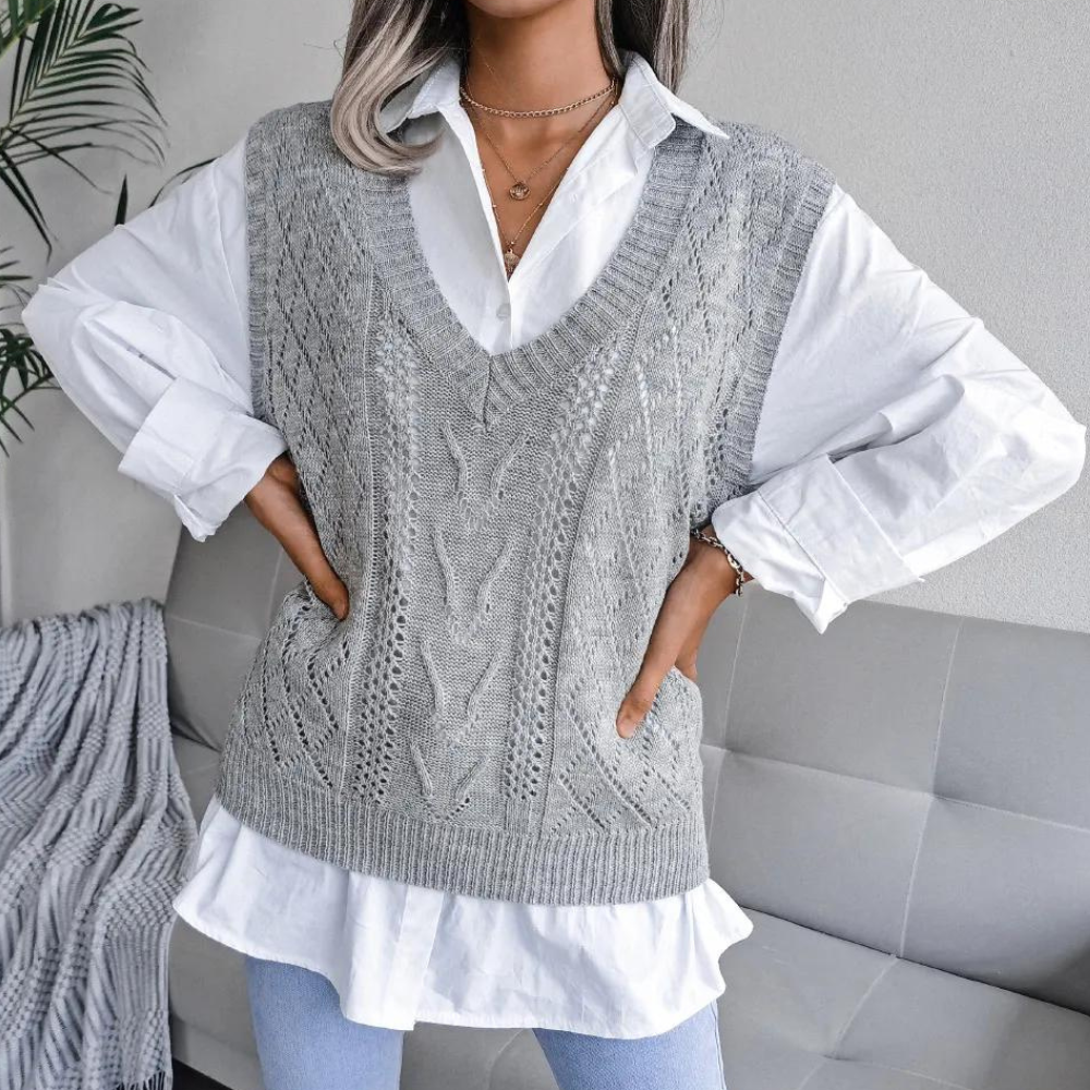 WW | Ärmelloser Pullover