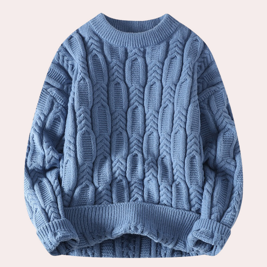 WW | Zopfmuster Strickpullover - Warmer Oversize Pullover für Herbst & Winter