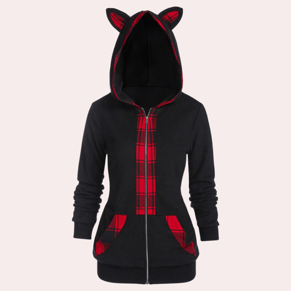 WW | Warm Coat with Cat Ears for Women