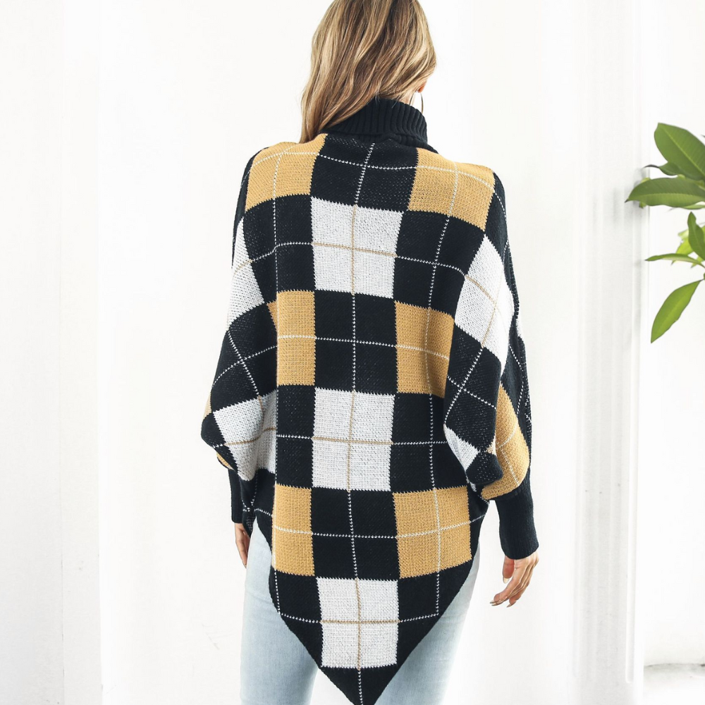 WW | Dames Trui Met Stijlvol Geruit Patroon