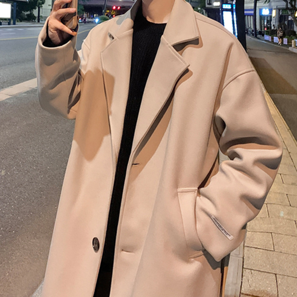 WW | Eleganter Warmer Trenchcoat Für Stilvolle Männer