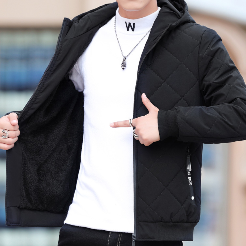 WW | Bequeme Herrenjacke Mit Kapuze Für Komfort
