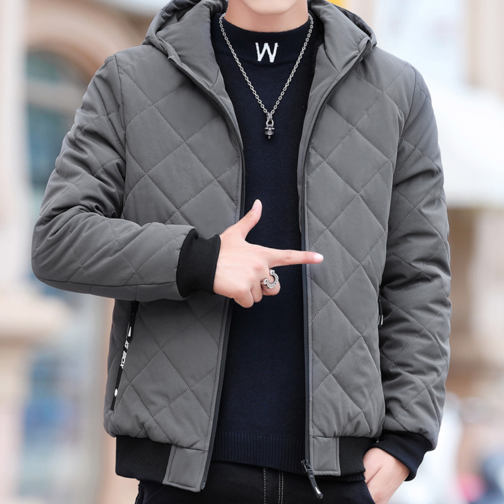WW | Bequeme Herrenjacke Mit Kapuze Für Komfort