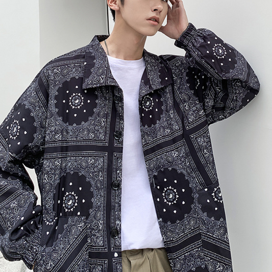 WW | Langärmelige Jacke mit Paisleymuster
