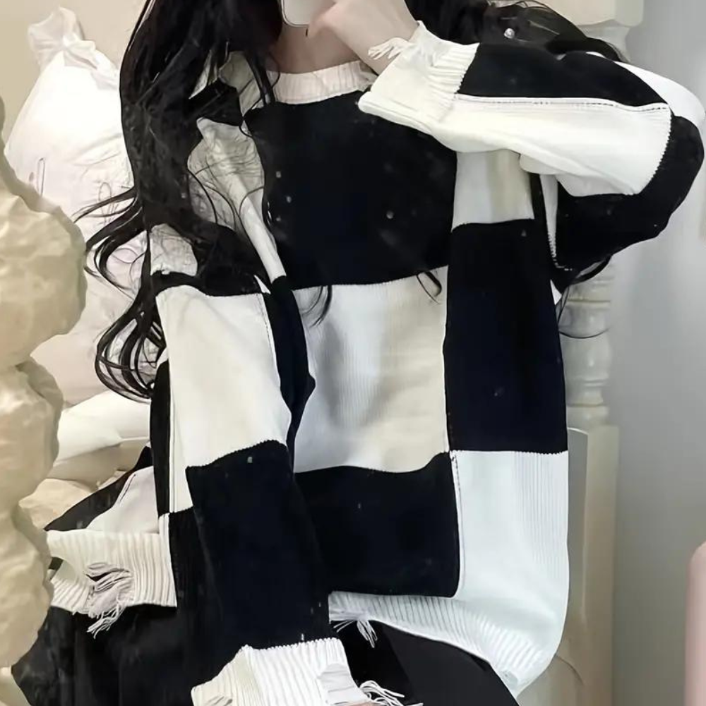 WW | Trendy Fransen-Strickpullover für Frauen