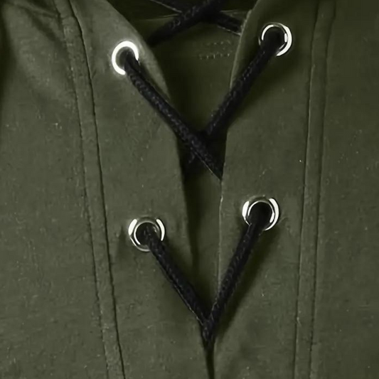 WW | Verstellbarer V-Hals Kapuzenpullover