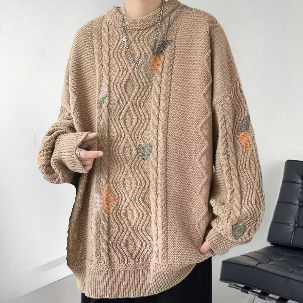 WW | Übergroß Strickpullover für Herren