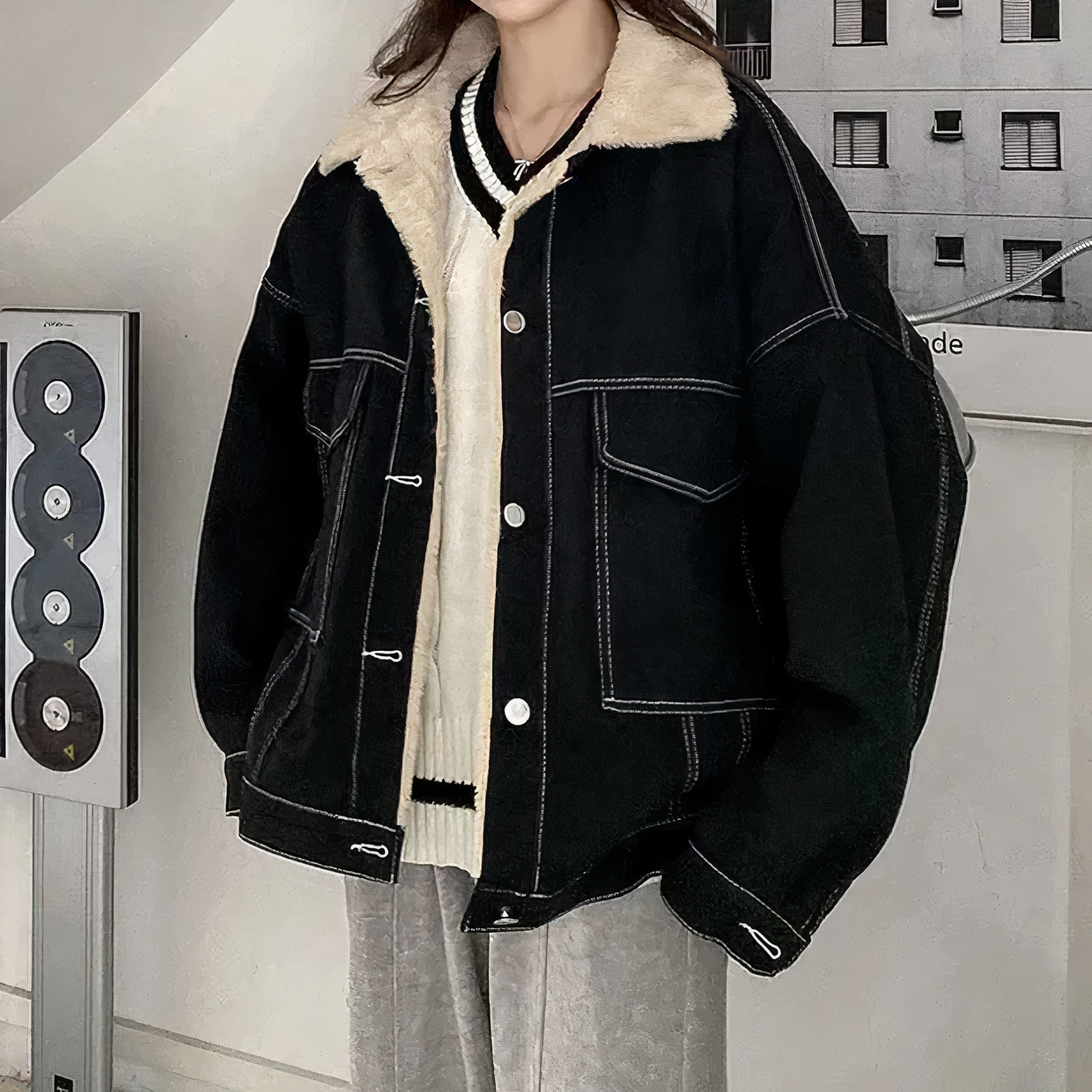 WW | Winter Fleece Denim Jacket