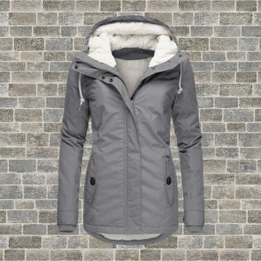 WW | Pleated Cotton Coat with Hood