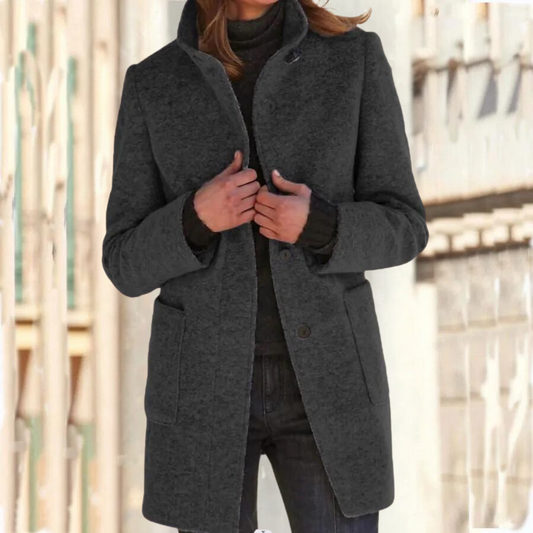 WW | Eleganter hochgeschlossener Mantel für Damen