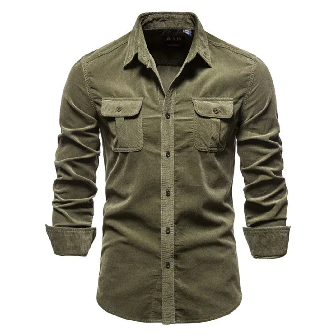 WW | Regular fit Structured corduroy Buttons and chest pockets