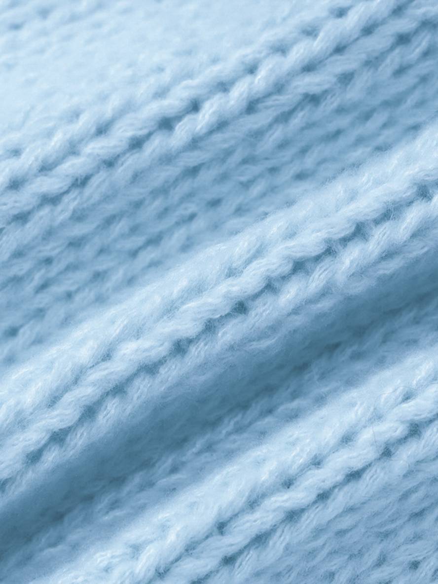 WW | Cardigan aus Grobstrick Einfarbig mit Abfallenden Schultern Langarm Damen Elegant Lässig Weit Oversized Blouson