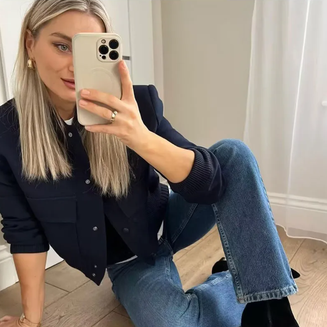WW | Cropped Varsity Jacket Stylish & casual