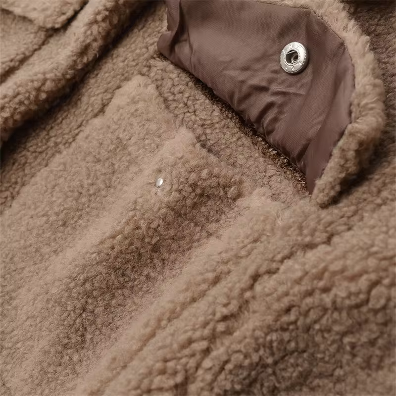 WW | Short women's jacket with teddy fleece