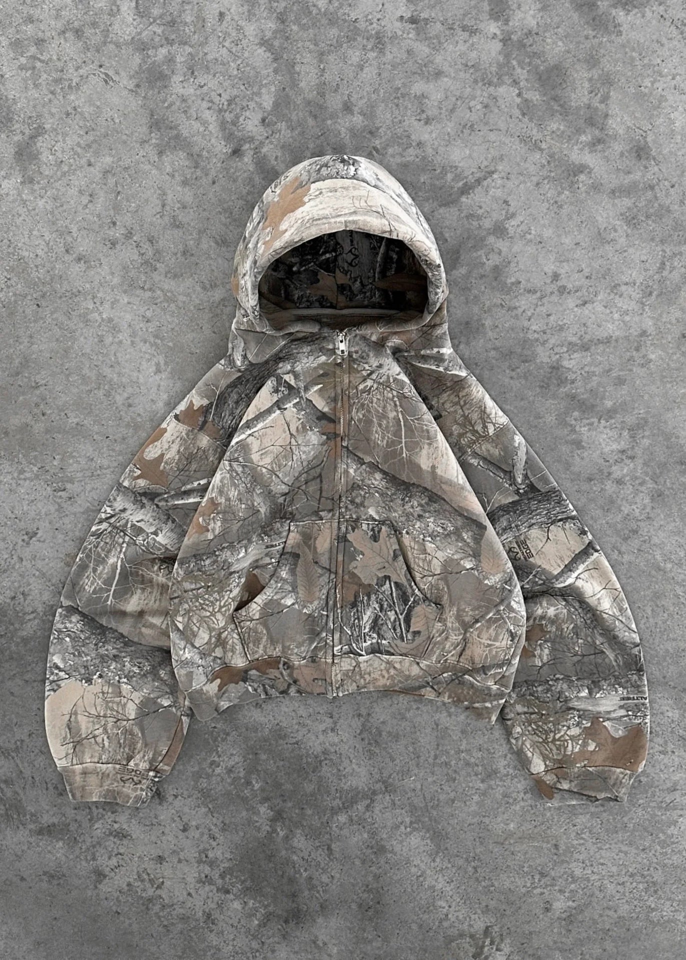 WW | Hoodie Casual Fit Zip-Up Camo Hoodie