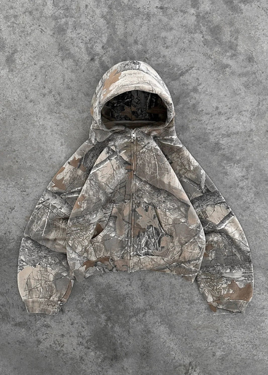 WW | Hoodie Casual Fit Zip-Up Camo Hoodie