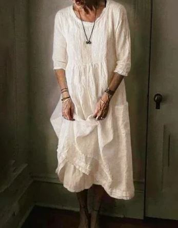 WW | Oversized Kleid aus Baumwollcanvas für Damen