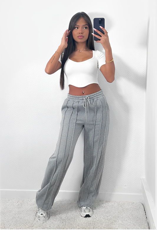 WW | Gestreifte Loose Fit Jogginghose für Damen