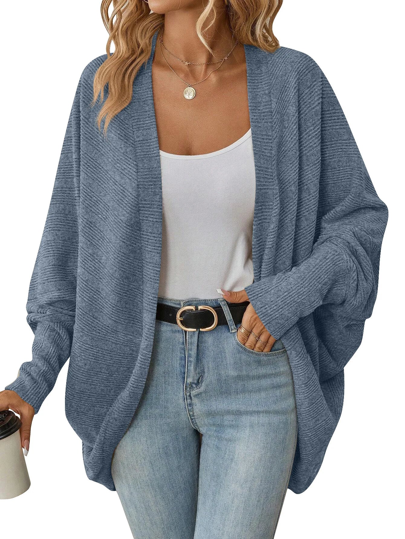 WW | Damen Mid-Lange Elegante Cardigan Für Herbst und Winter