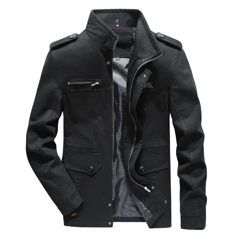 WW | Jacket Zipper Stand-up Collar Autumn Jacket